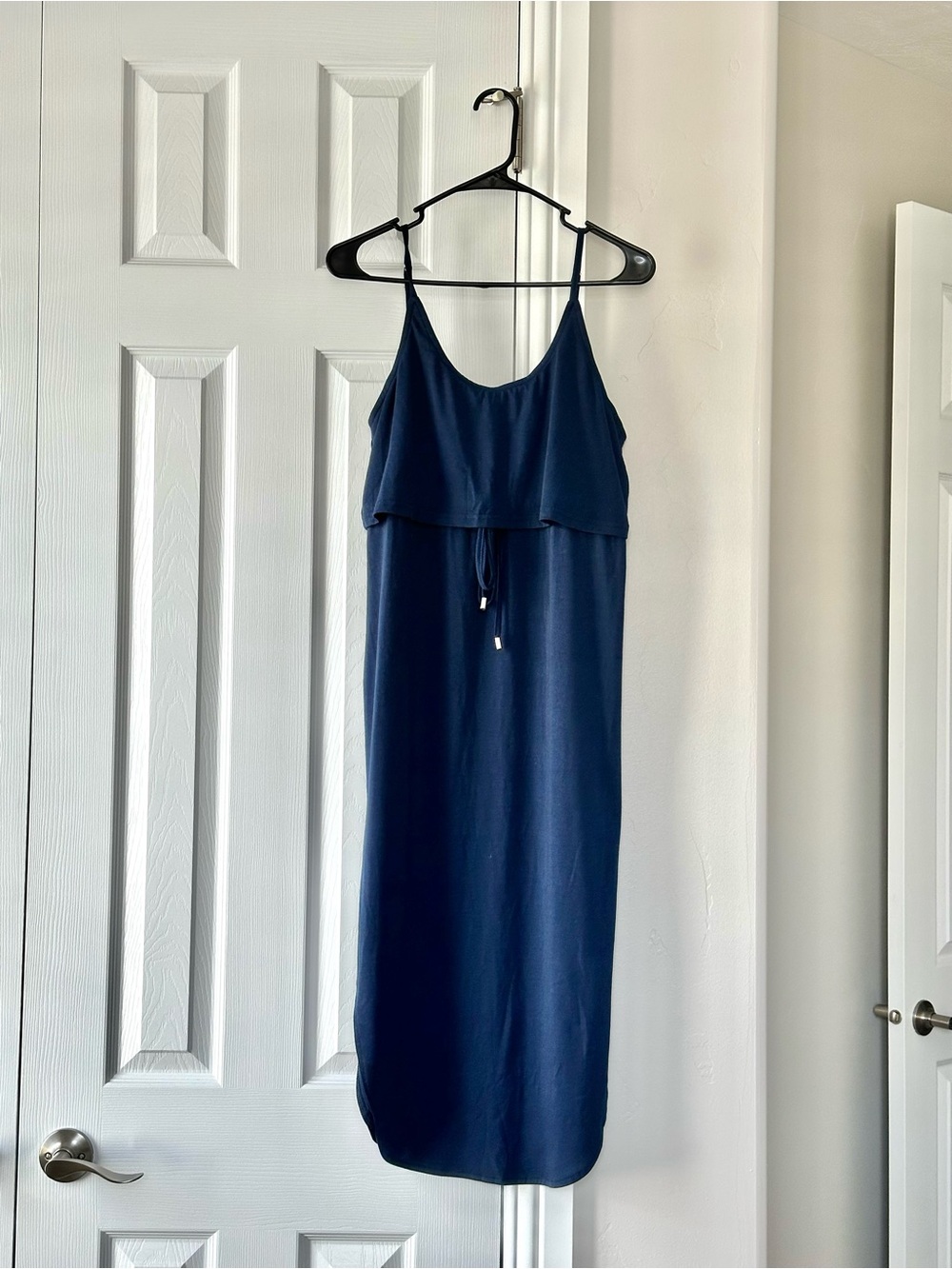 Cupshe Navy Blue Spaghetti Strap Maxi Dress